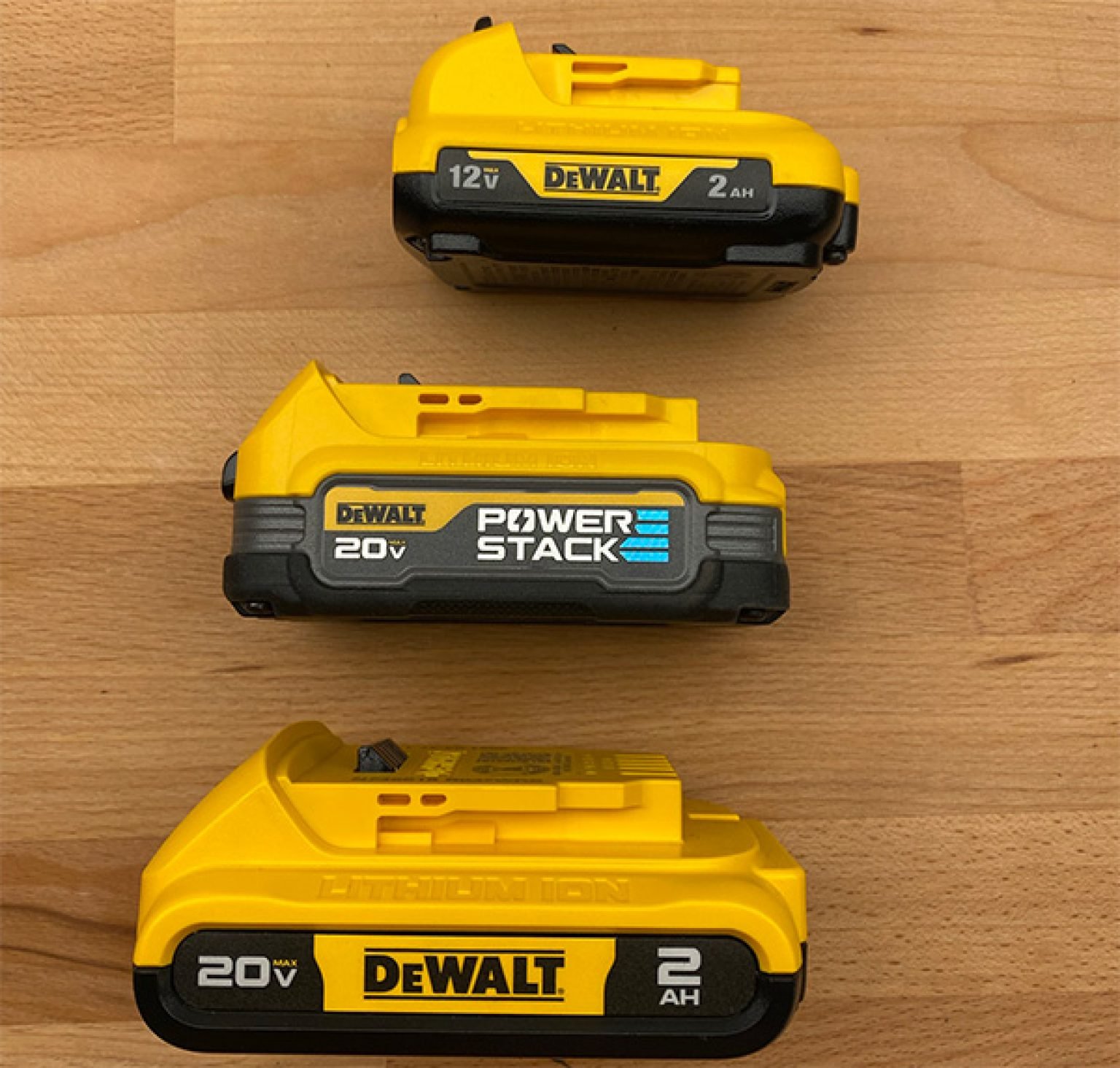 Dewalt PowerStack Battery Size Comparison – ToolKit