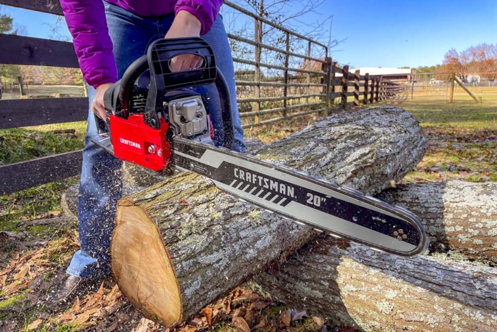 Craftsman S205 20 Inch Gas Chainsaw Review Toolkit 7869